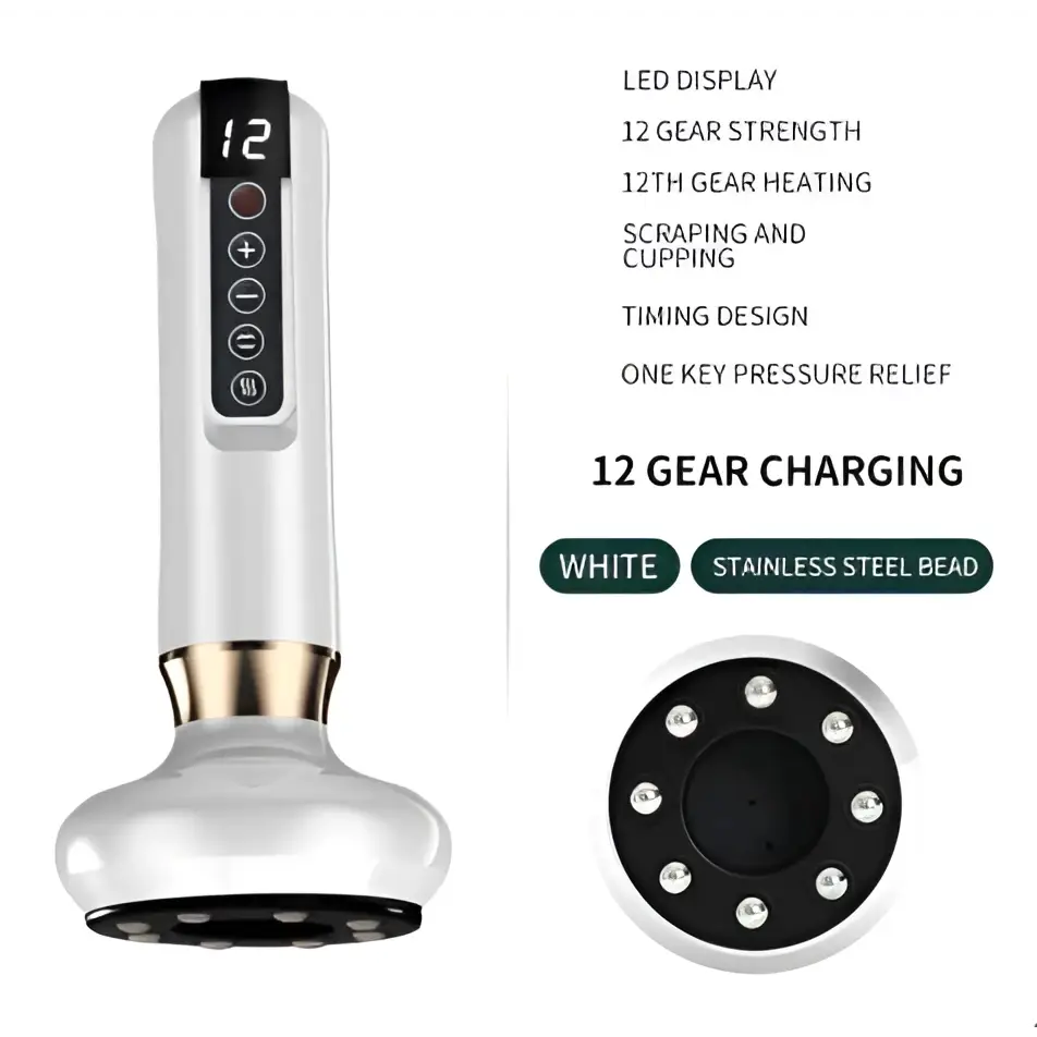 Electric Vacuum Cupping Massager and Gua Sha Device