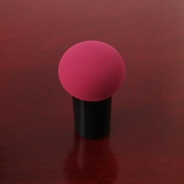 Elegant Womens Non-latex Makeup Sponge Mushroom Head Powder Liquid Dry And Wet Multifunction Makeup Brush Cosmetic Tool Storage Box