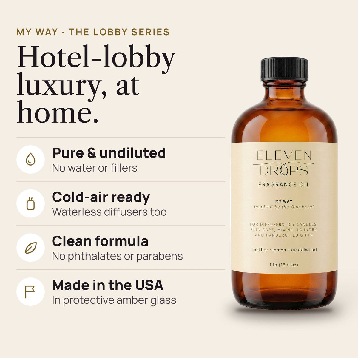 My Way Diffuser Oil - Premium Fragrance Oil Inspired by The One Hotel