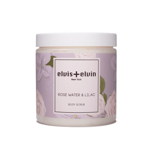 elvis+elvin Rose Water & Lilac Body Scrub with Dead Sea Salt 300ml