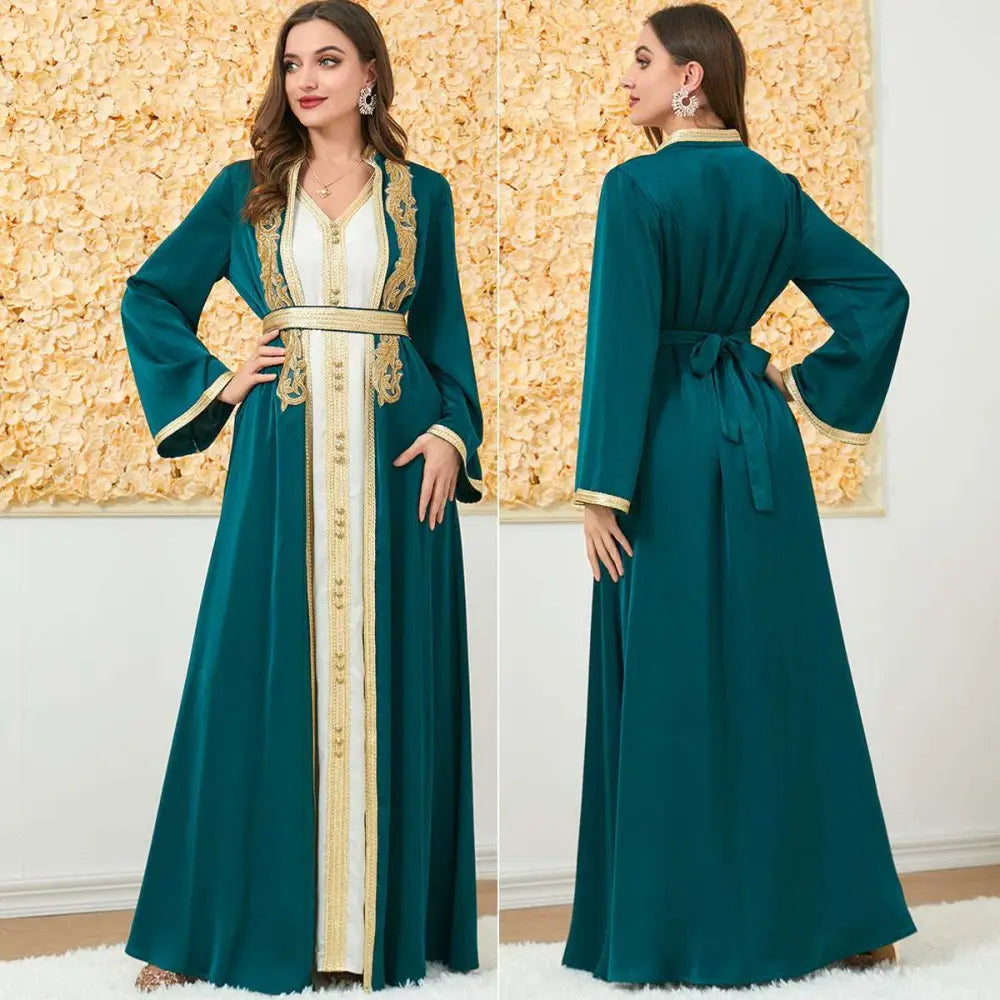 Embroidered Long Sleeve Foreign Trade Dress