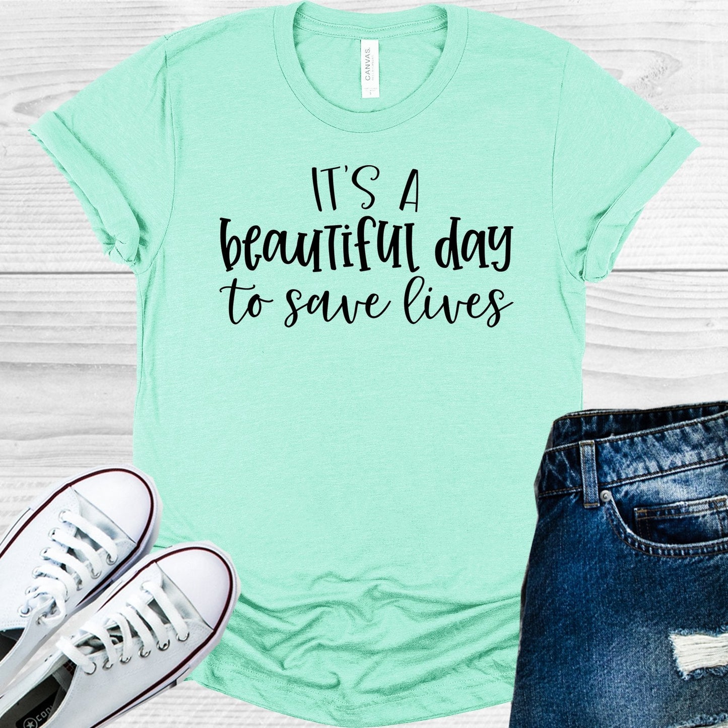 Grey's Anatomy: It's a Beautiful Day to Save Lives Graphic Tee