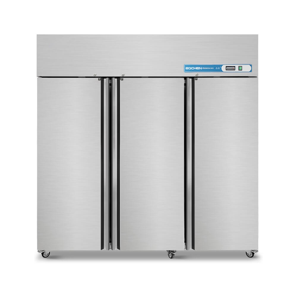 Commercial Reach in Freezer, 3 Door 54 Cu.ft Stainless Steel Commercial Reach in Solid Door Upright Fan Cooling Freezer