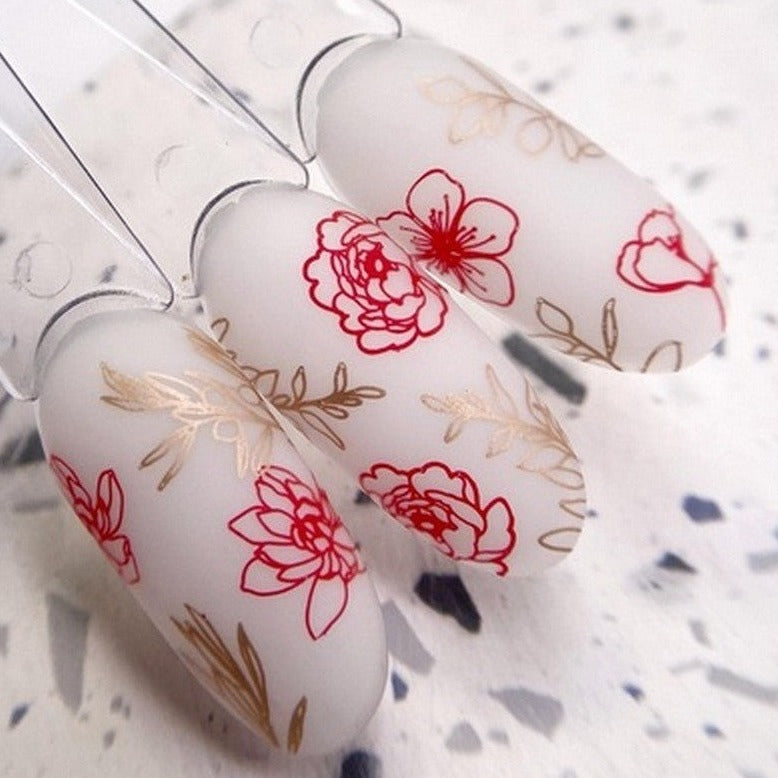 DARK Stamping Polish White Gold Metallic #21, 10ml-4