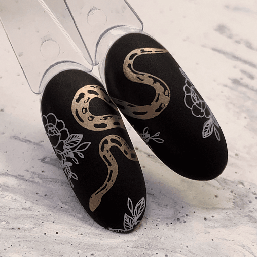 DARK Stamping Polish White Gold Metallic #21, 10ml-3