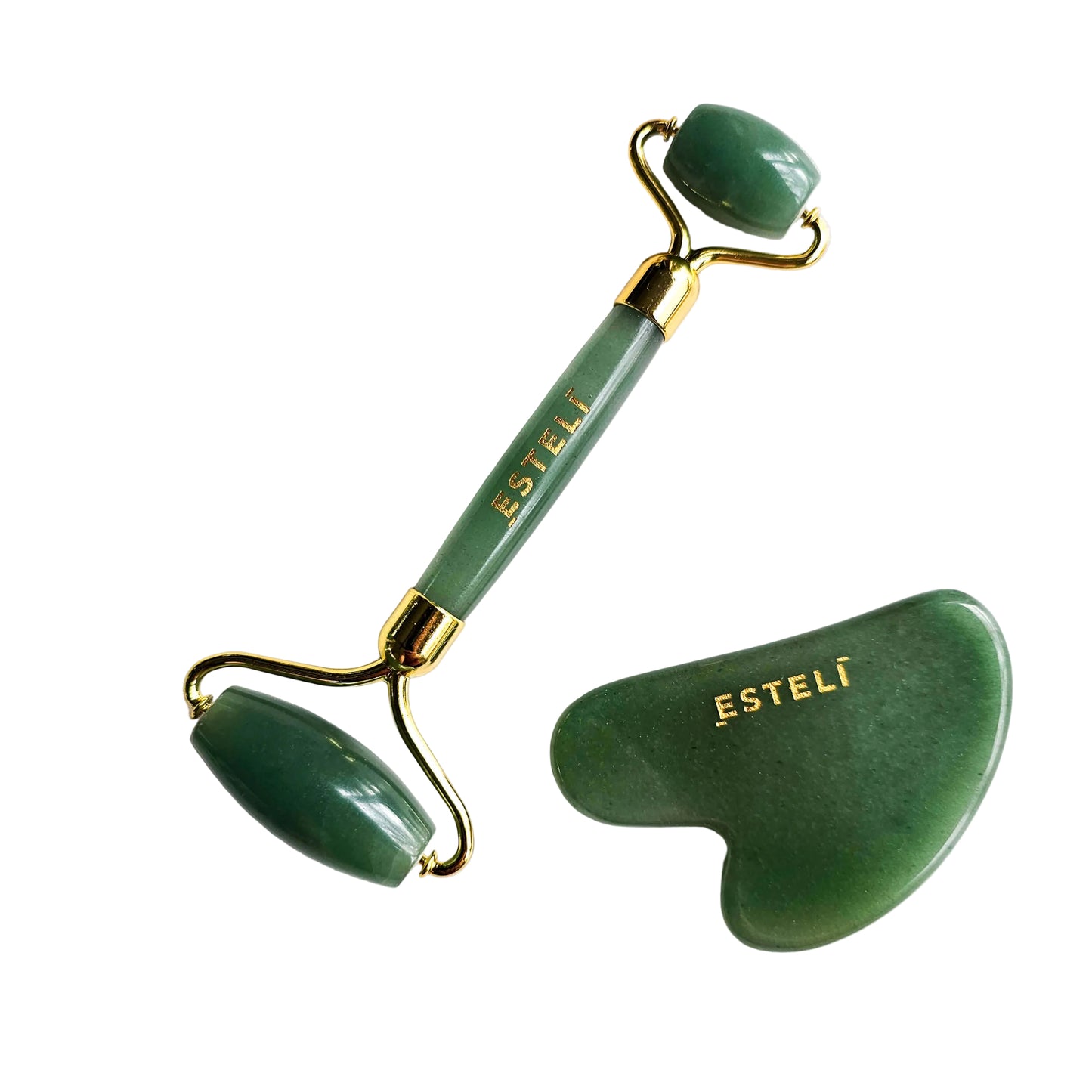 Green Aventurine Roller & Gua Sha Set