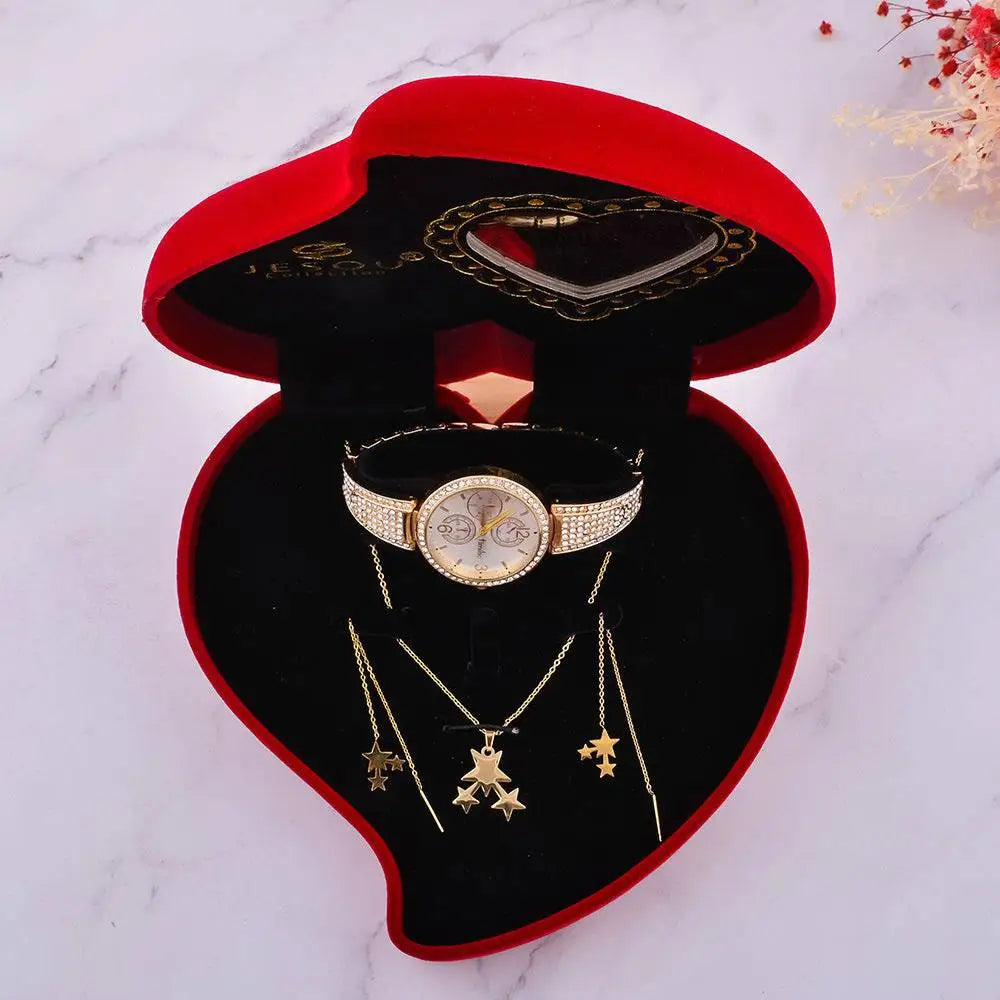 Exquisite Jewelry Watch Necklace Gift Box