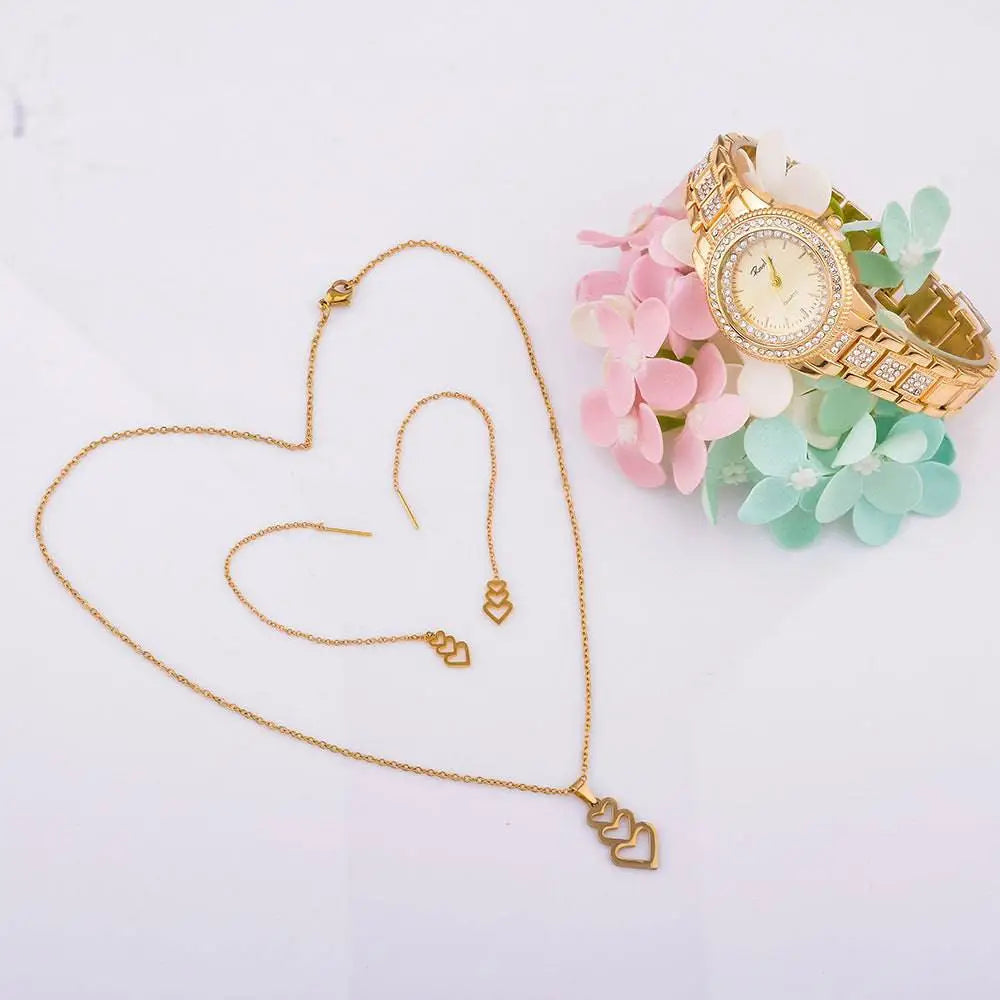 Exquisite Jewelry Watch Necklace Gift Box