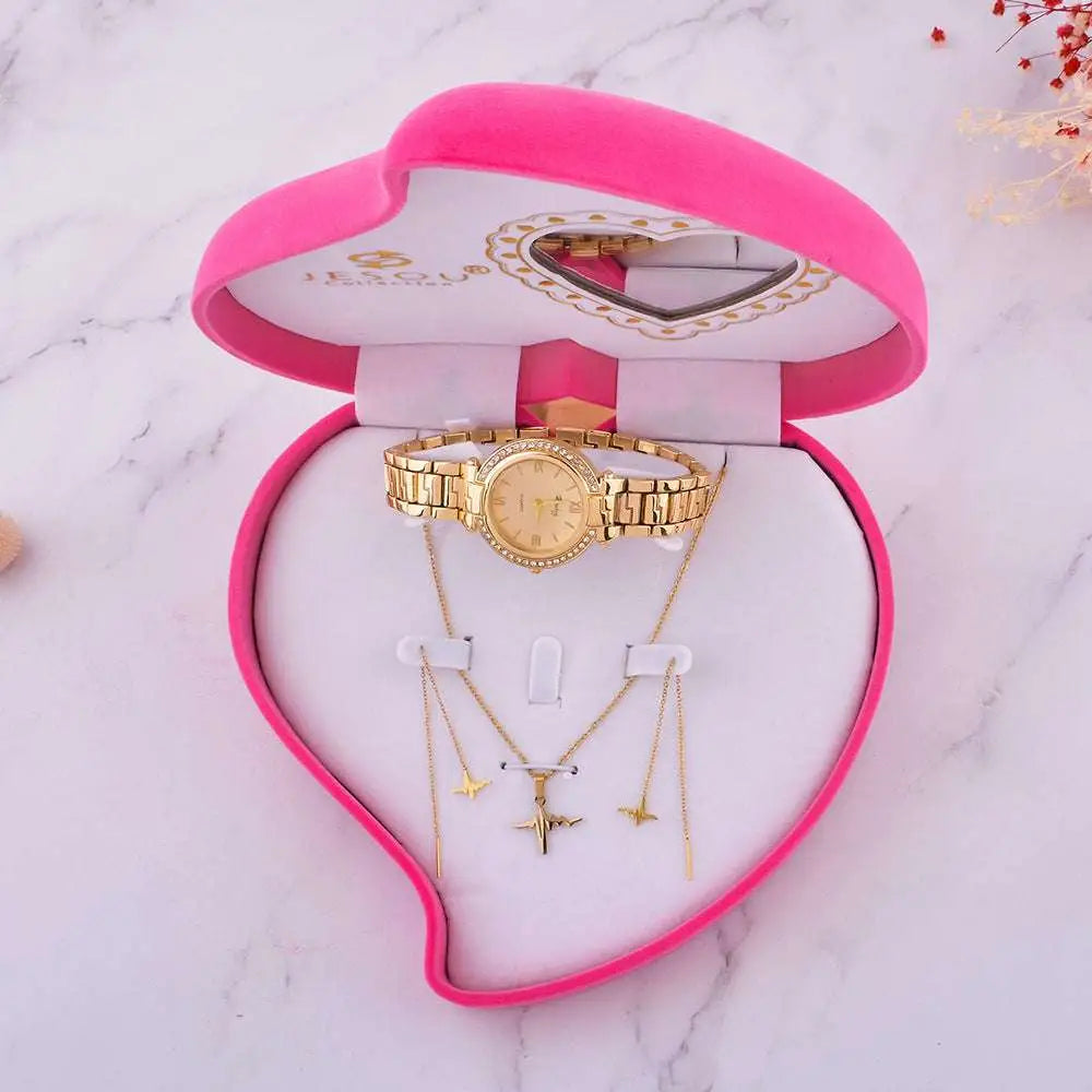 Exquisite Jewelry Watch Necklace Gift Box