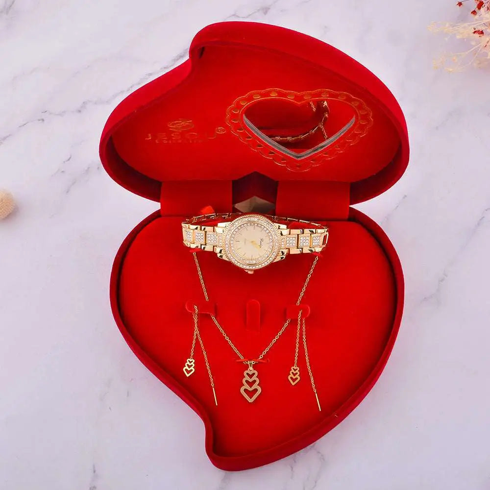 Exquisite Jewelry Watch Necklace Gift Box