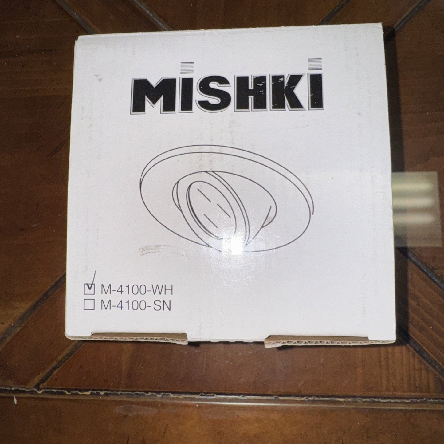 MISHKI M-4100-WH Recessed Lighting Trim White Adjustable Gimbal Ceiling Spotligh
