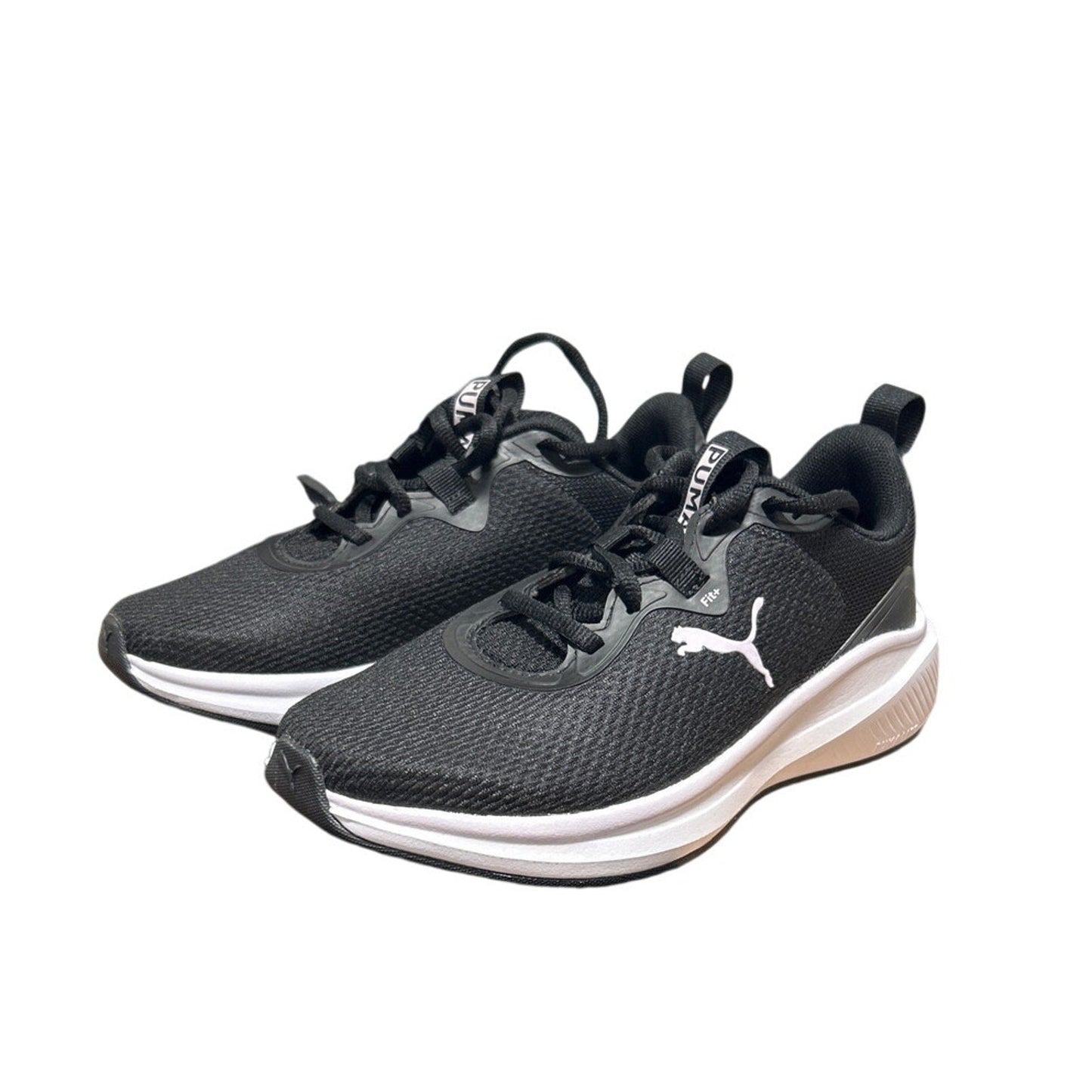 Puma Womens Size 7 Black White Lace Up Skyrocket Sneaker Athletic Tennis Shoes