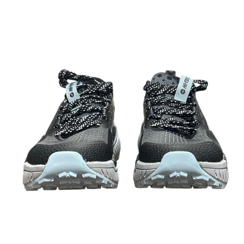 Hi-Tec Womens Size 6.5 Black Gray Spotted Lace Up Comfort Athletic Tennis Shoes