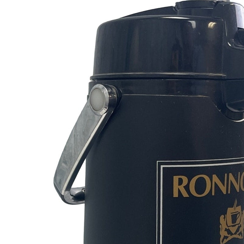 Ronnoco Pumpskins Black Plastic Pumpable Coffee Thermos Insulated Dispenser