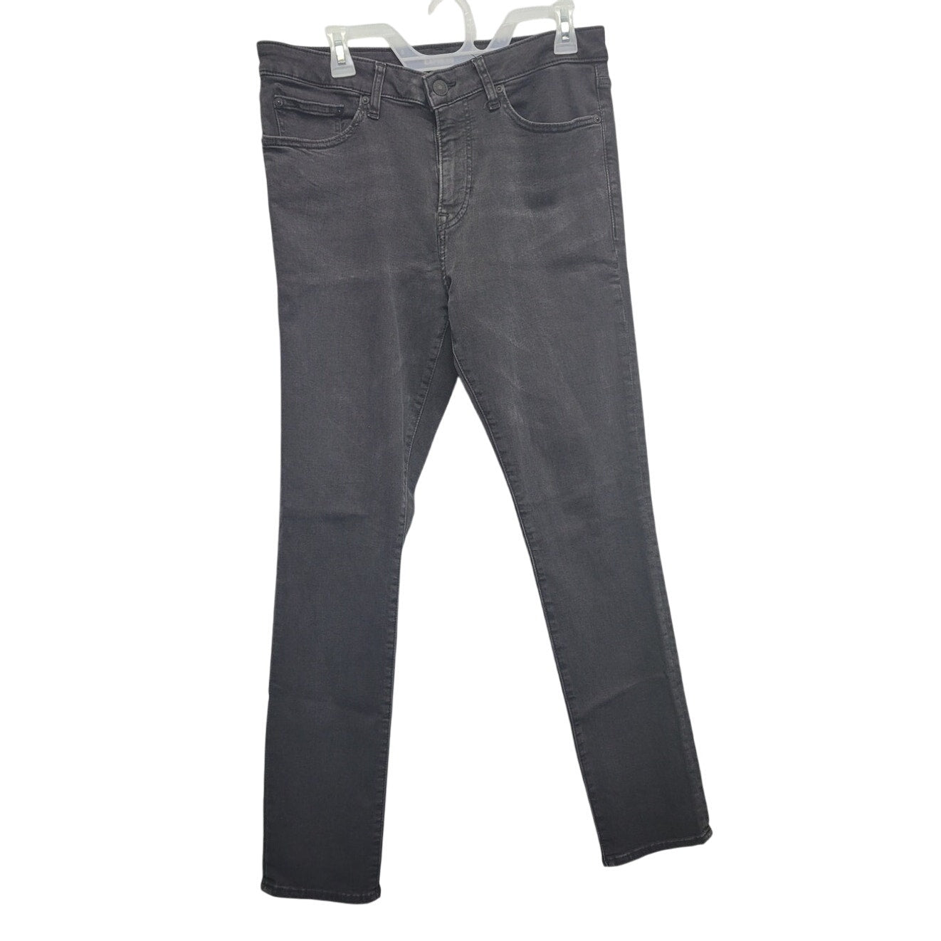 Express Mens 32x32 Stretch Cotton Spandex Black Skinny Denim Jeans