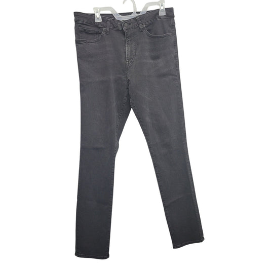 Express Mens 32x32 Stretch Cotton Spandex Black Skinny Denim Jeans