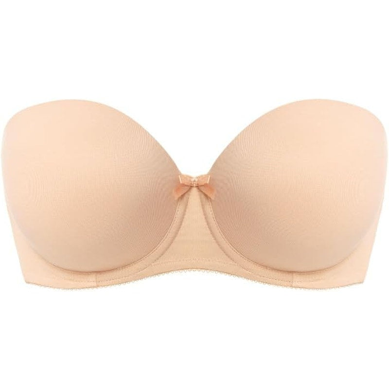 NWT New Freya Womens 36F Deco Underwire Padded Removeable Straps Strapless Bra