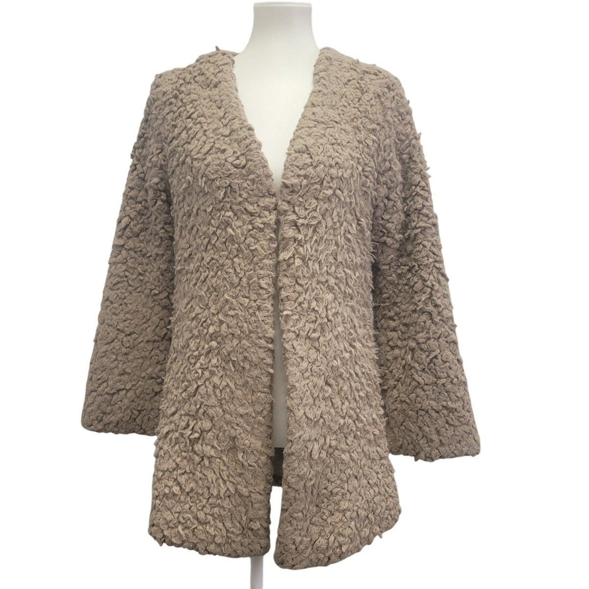 Jella Couture Womens Medium 100% Polyester Long Sleeve Hook & Eye Front Jacket