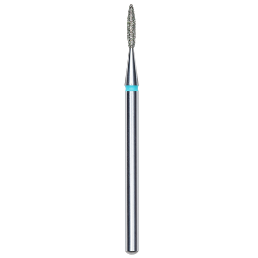 DIAMOND NAIL DRILL BIT, "FLAME", BLUE, HEAD DIAMETER 1.6/8MM (FA10B016/8) - STALEKS™-0