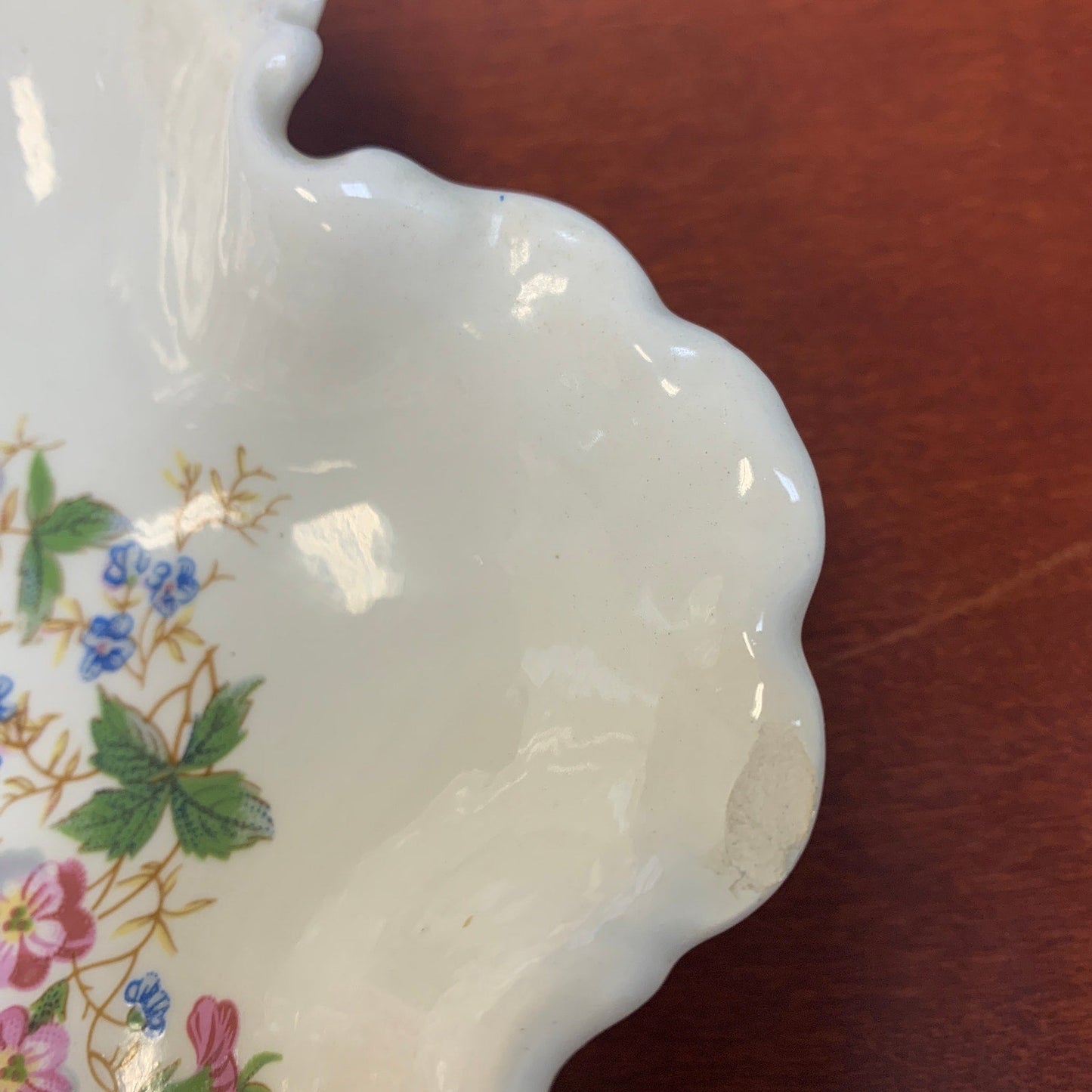 Vintage 1986 Handmade Ceramic Flower Shaped Wildflower Candy Dish Bowl For Sandy