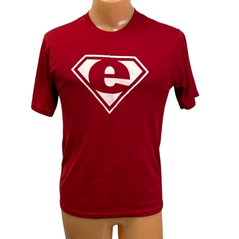 Augusta Sportswear Mens Medium 100% Polyester Moisture Mgmt SuperMan E Tee Shirt