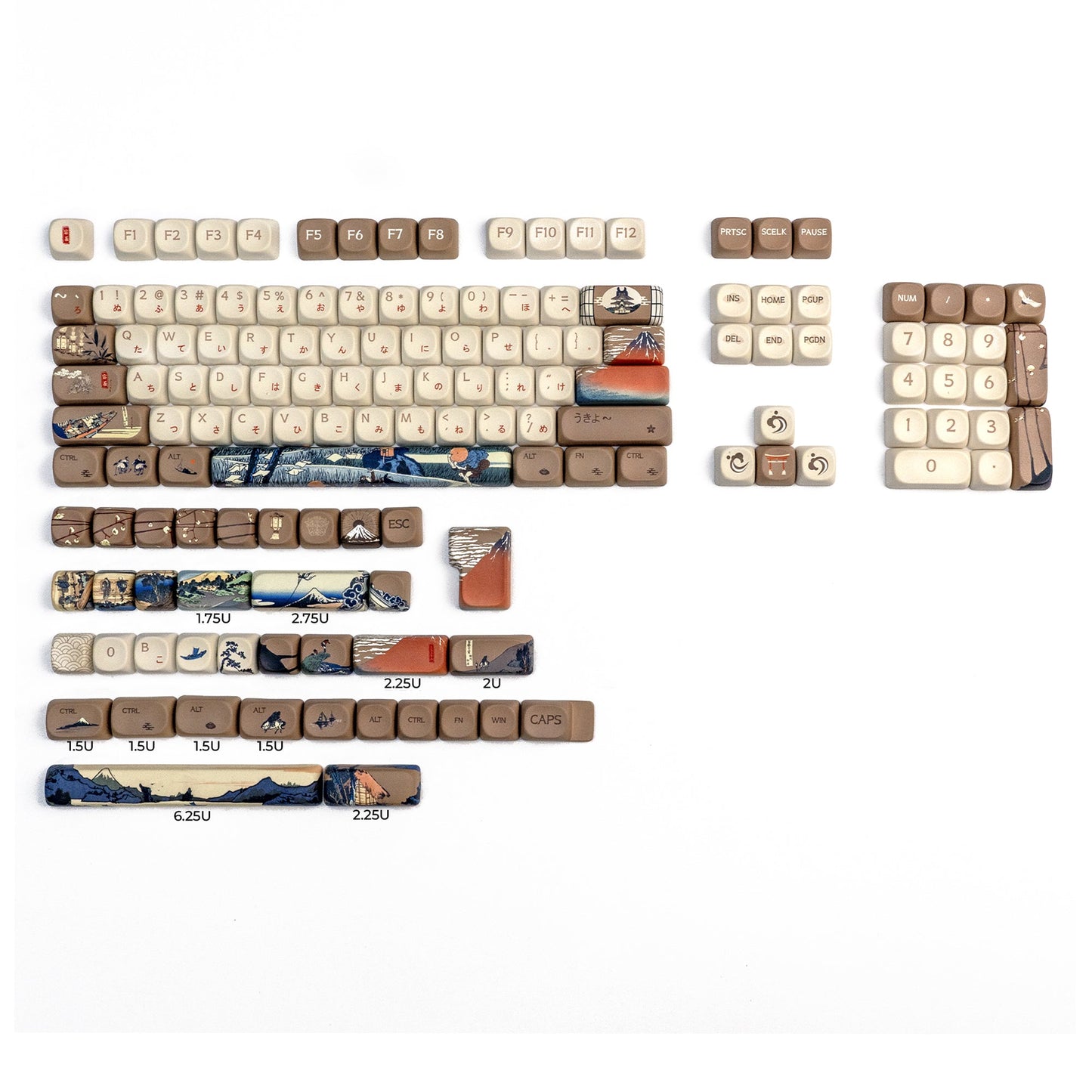 XVX  Fugaku MOA Profile Dye-Sub PBT Keycap Set  140-Key