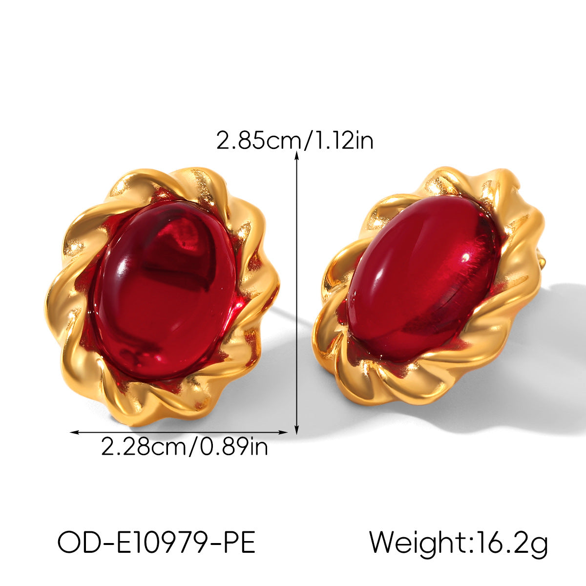 Vintage Personalized Non-fading Titanium Steel Earrings For Women