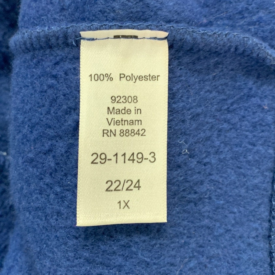 Romans Womens 1X (22/24) 100% Polyester Long Sleeve Button Up Collared Coat