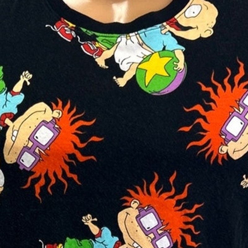 Nickelodeon Rugrats Mens Medium 100% Cotton Short Sleeve Crew Neck Tee Shirt