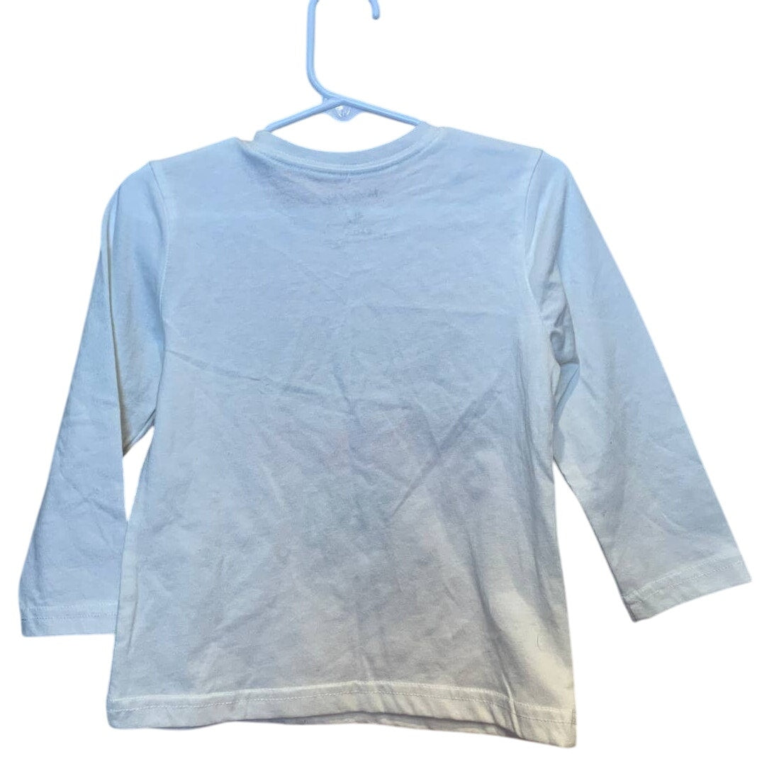 New 2T Too Cute for the Naughty List Christmas Long Sleeve Cotton Blend Tee