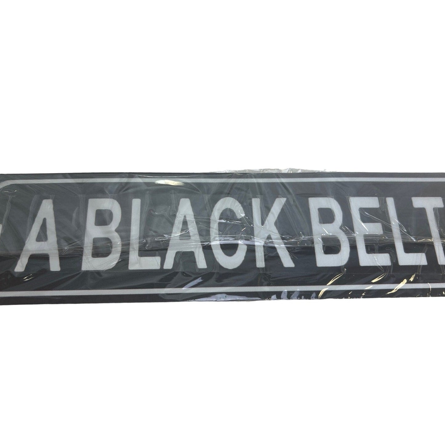 New Black Belt is White Belt That Never Gave Up Metal Karate Street Sign 3"x18"