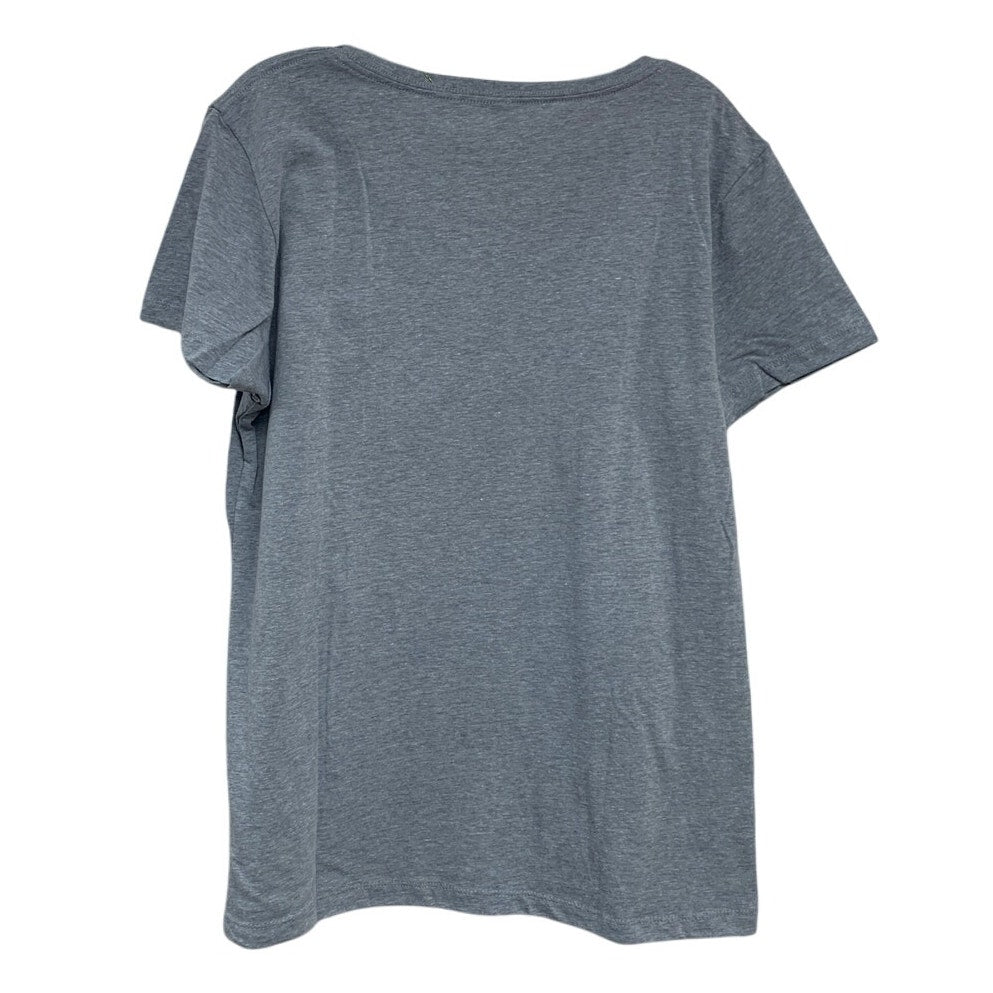 New Hand Printed Womens XXL Heathered Jesus Bible Prayer Short Sleeve Tee Shirt
