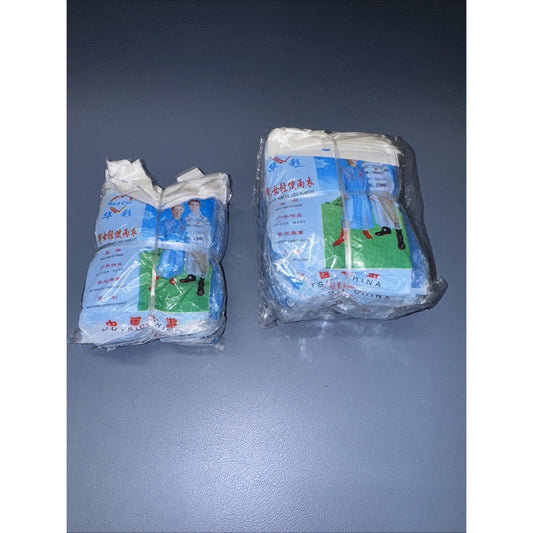 Lot Of 3 (10) Pack Of Waterproof Men And Women's Light Poncho. Travel Camping