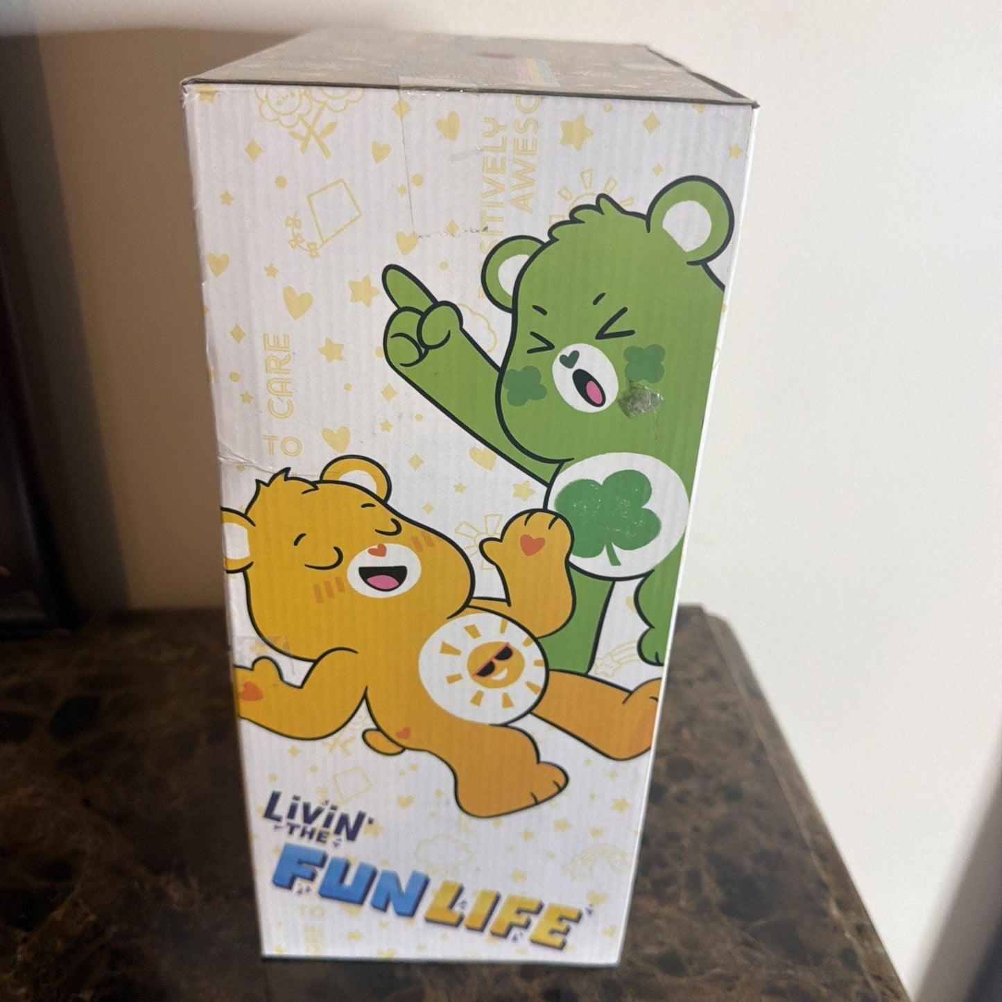 care bears special care coin fun shine bear Yellow Collectible Figures Teddy Toy