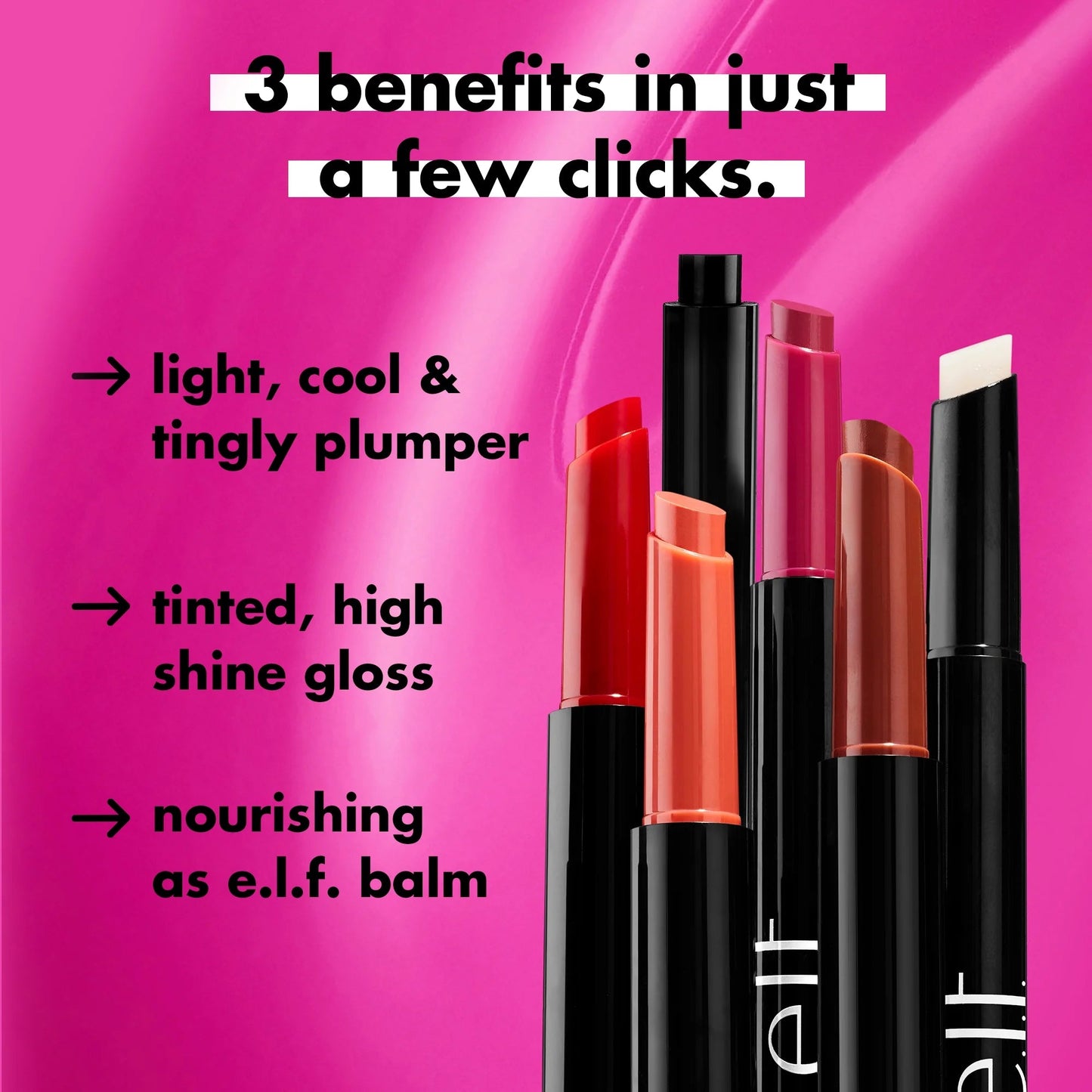 E.L.F. Pout Clout Lip Plumping Pen, in the Clear, 0.07Oz