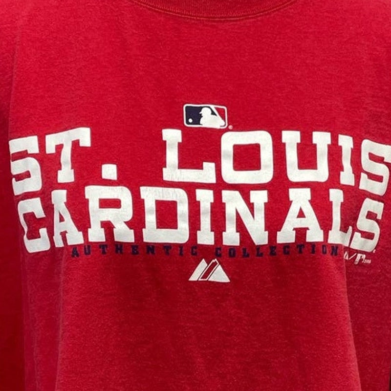 MLB St Louis Cardinals Baseball Mens XL Short Sleeve Cotton Crew Neck Tee Shirt