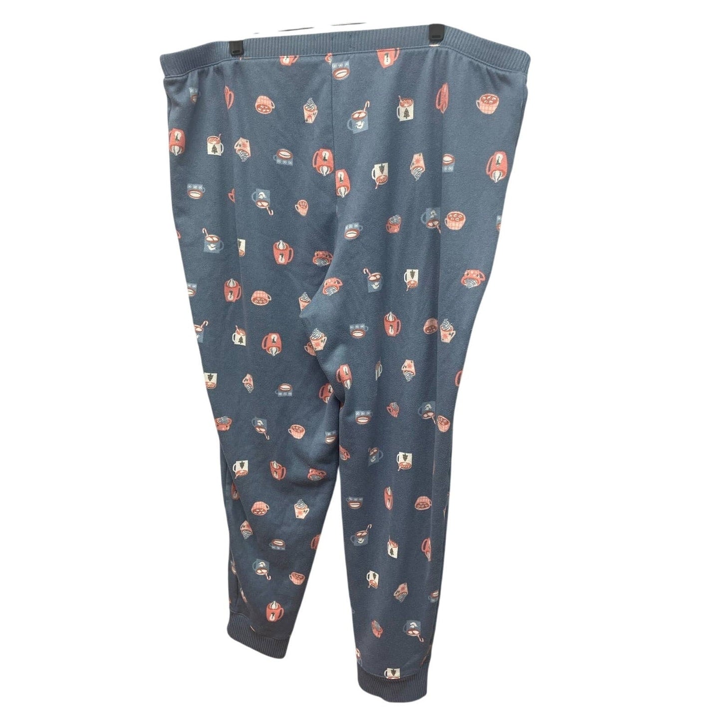 Lauren Conrad Womens 1X Long Elastic Ankle Soft Hot Cocoa PJ Loungewear Pants