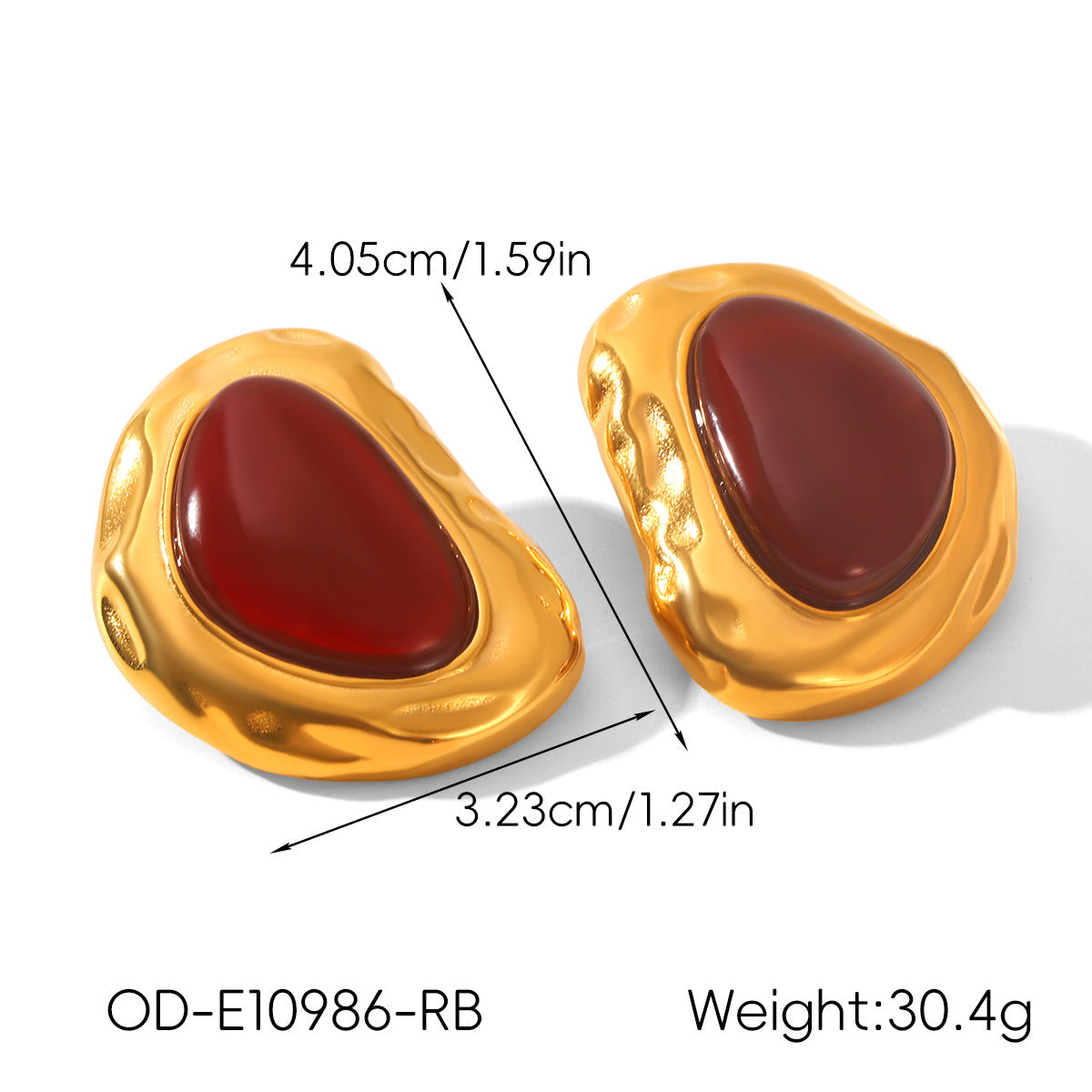 Vintage Personalized Non-fading Titanium Steel Earrings For Women