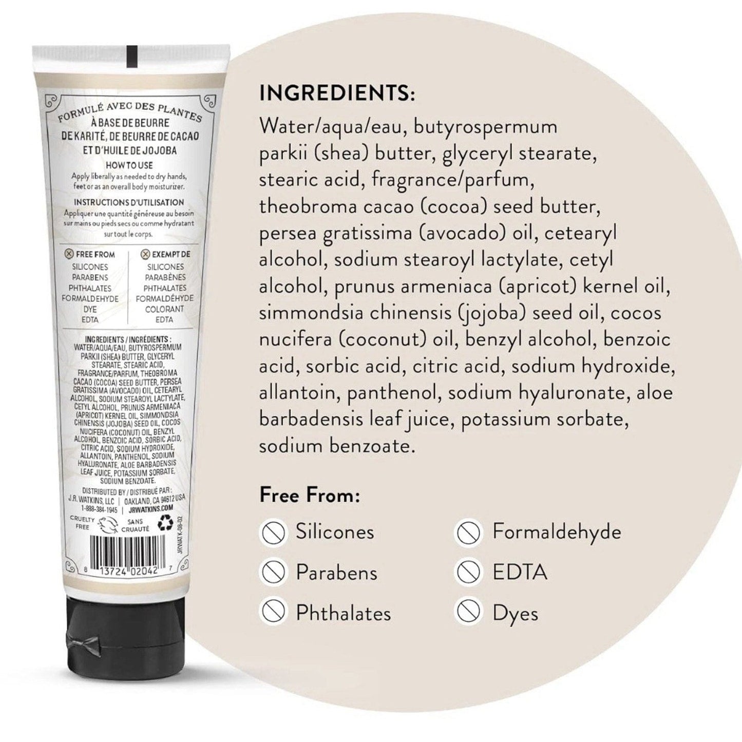 10 Natural Moisturizing Hand Cream, Hydrating Hand Moisturizer with Shea Butter