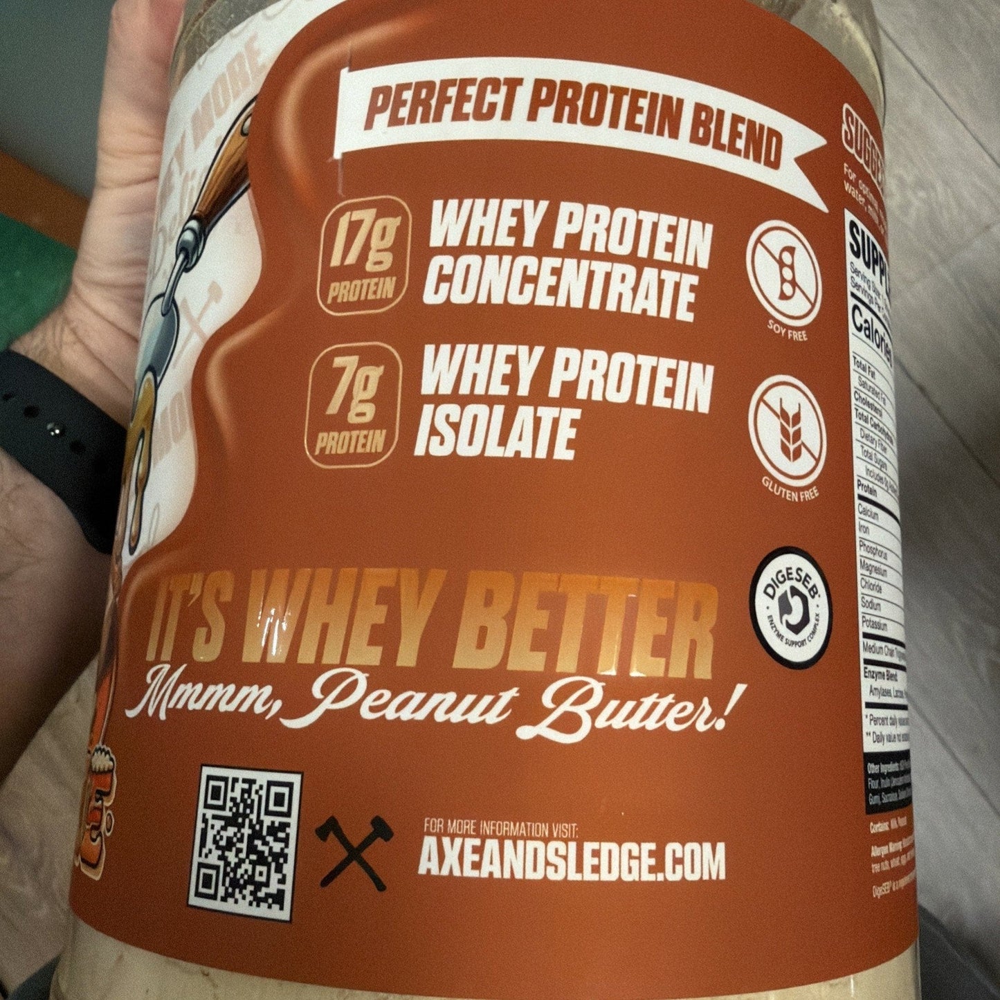 SEALED - Axe & Sledge Whey More PEANUT BUTTER PIE - 35.13 oz. EXP. 01/2027