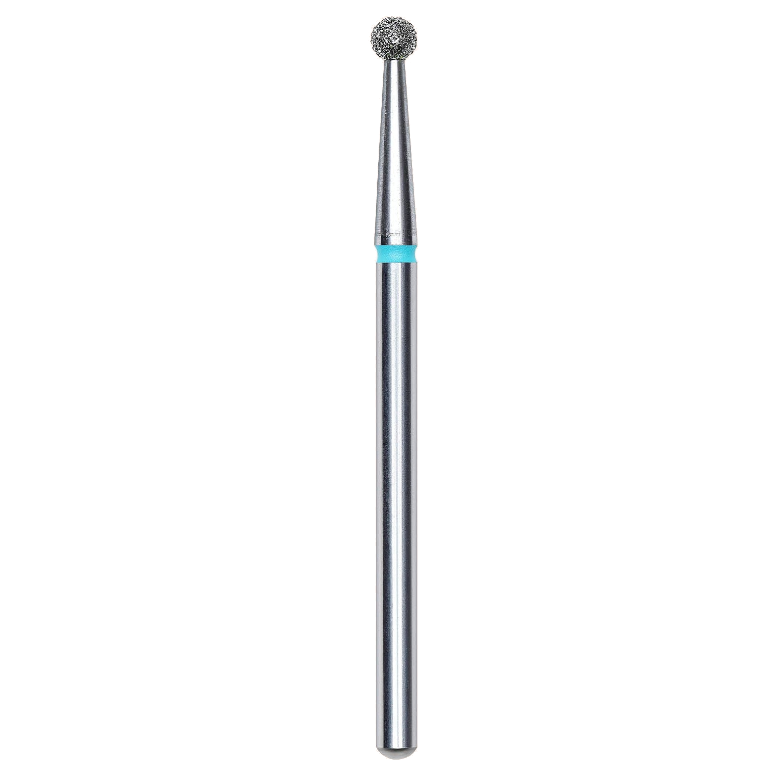 DIAMOND NAIL DRILL BIT, "BALL", BLUE, HEAD DIAMETER 2.5MM (FA01B025) - STALEKS™-0