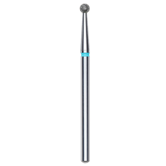 DIAMOND NAIL DRILL BIT, "BALL", BLUE, HEAD DIAMETER 2.5MM (FA01B025) - STALEKS™-0