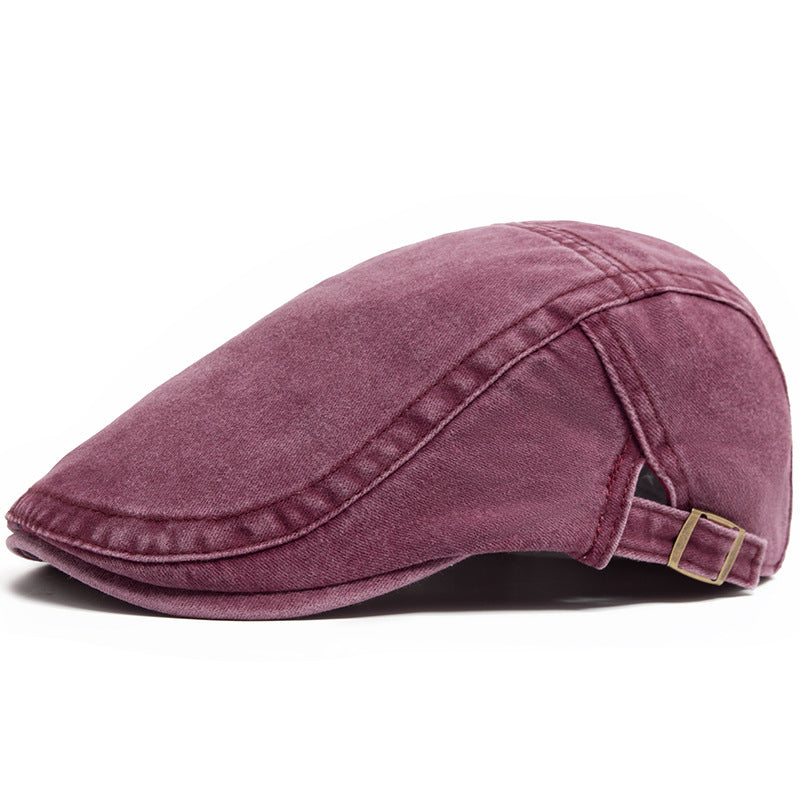 Retro Washed Denim Hat Cowboy Beret Fashion Casual Baseball Cap