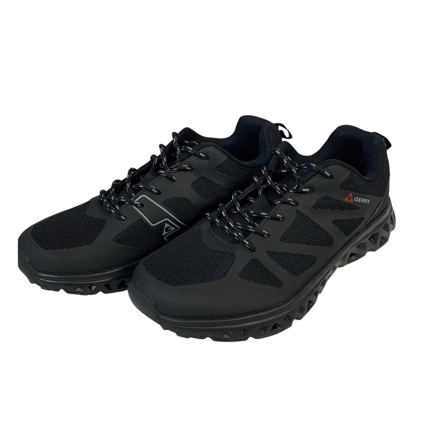 New In Box Gerry Mens Size 12 Black Mesh Speed Trail Lace Up Athletic Shoes