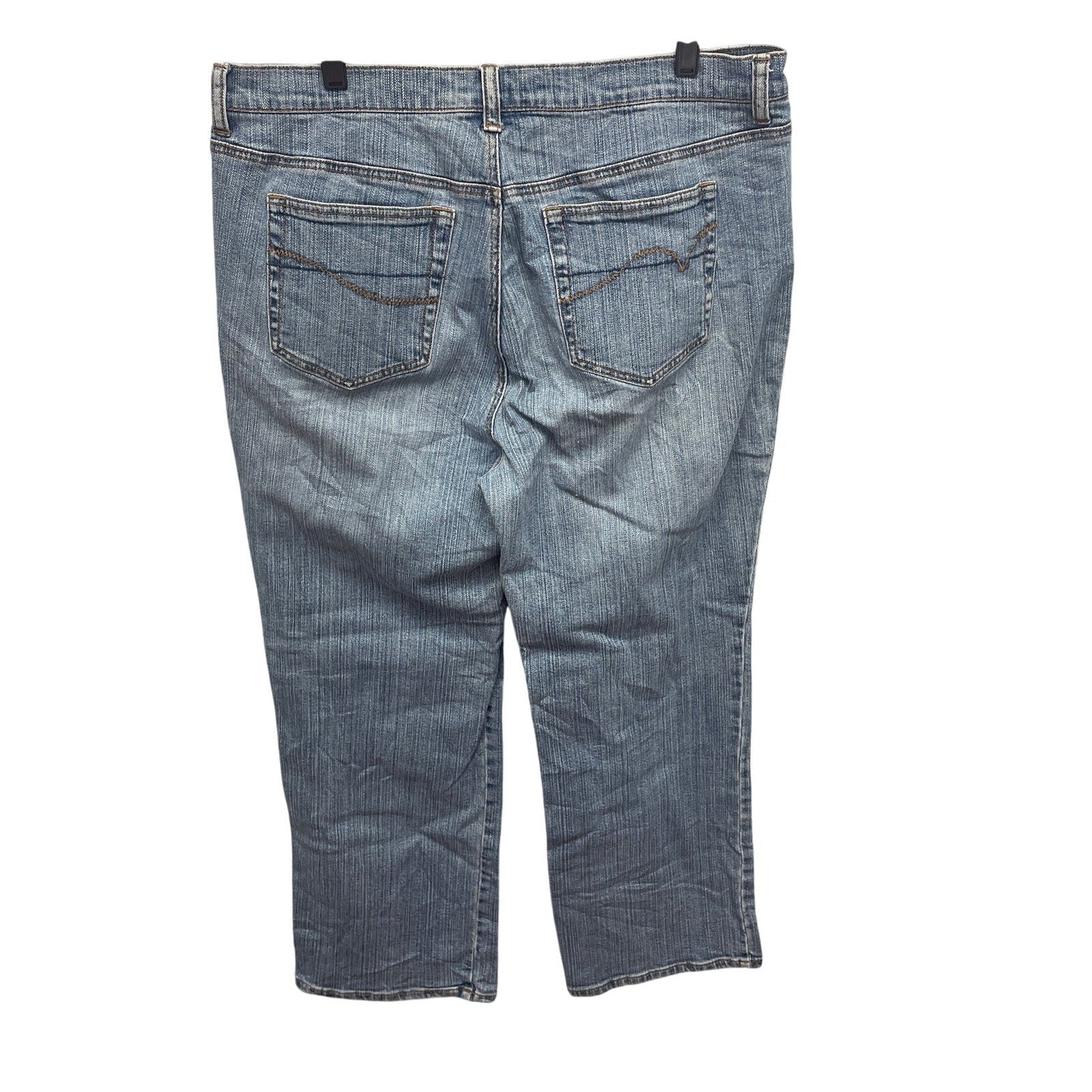 Venezia Plus Size 18 Average Light Wash Stretch Cotton Denim Blue Jeans