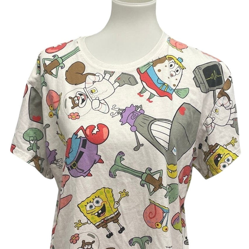 Nickelodeon Spongebob Squarepants Mens Medium Short Sleeve Crew Neck Tee