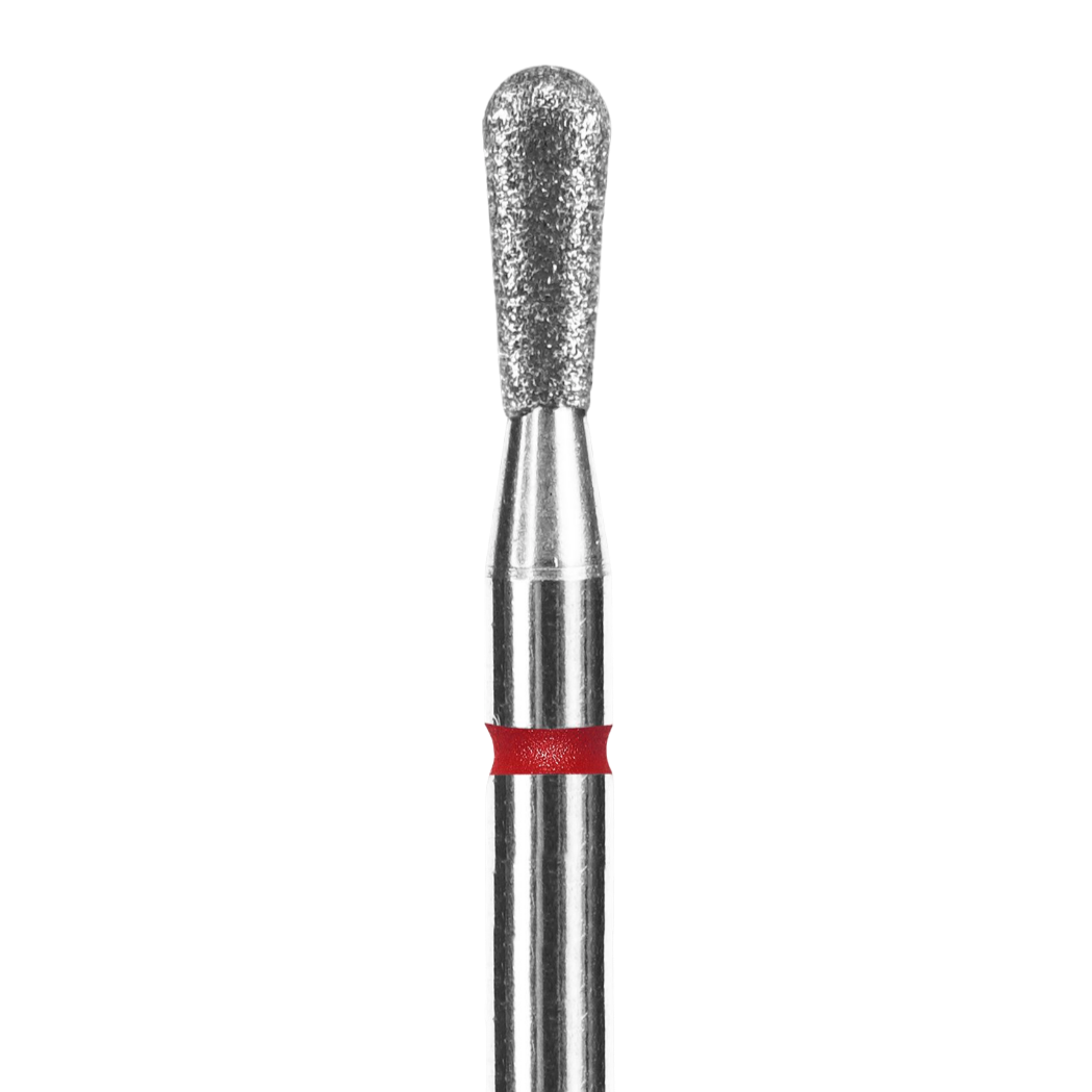 DIAMOND NAIL DRILL BIT, "MATCH", RED, HEAD DIAMETER 2.3 MM / WORKING PART 5 MM (FA120R023/5) - STALEKS™-1