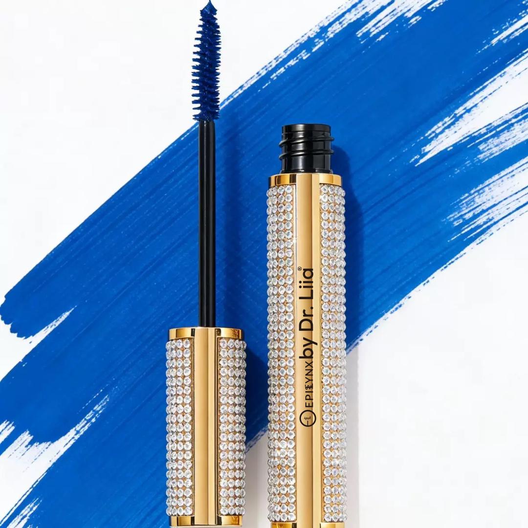 Mega Volume Vegan Mascara – Smudge-Proof with Handmade Diamond Case