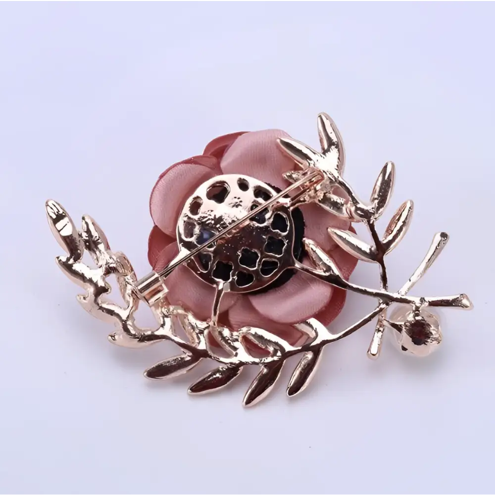 Fabric Flower Lady Temperamental Pin Floral Brooch Set