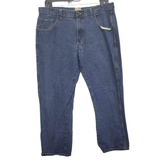 Redhead Brand Co Mens 40X32 100% Cotton Straight Leg Multi Pocket Denim Jeans